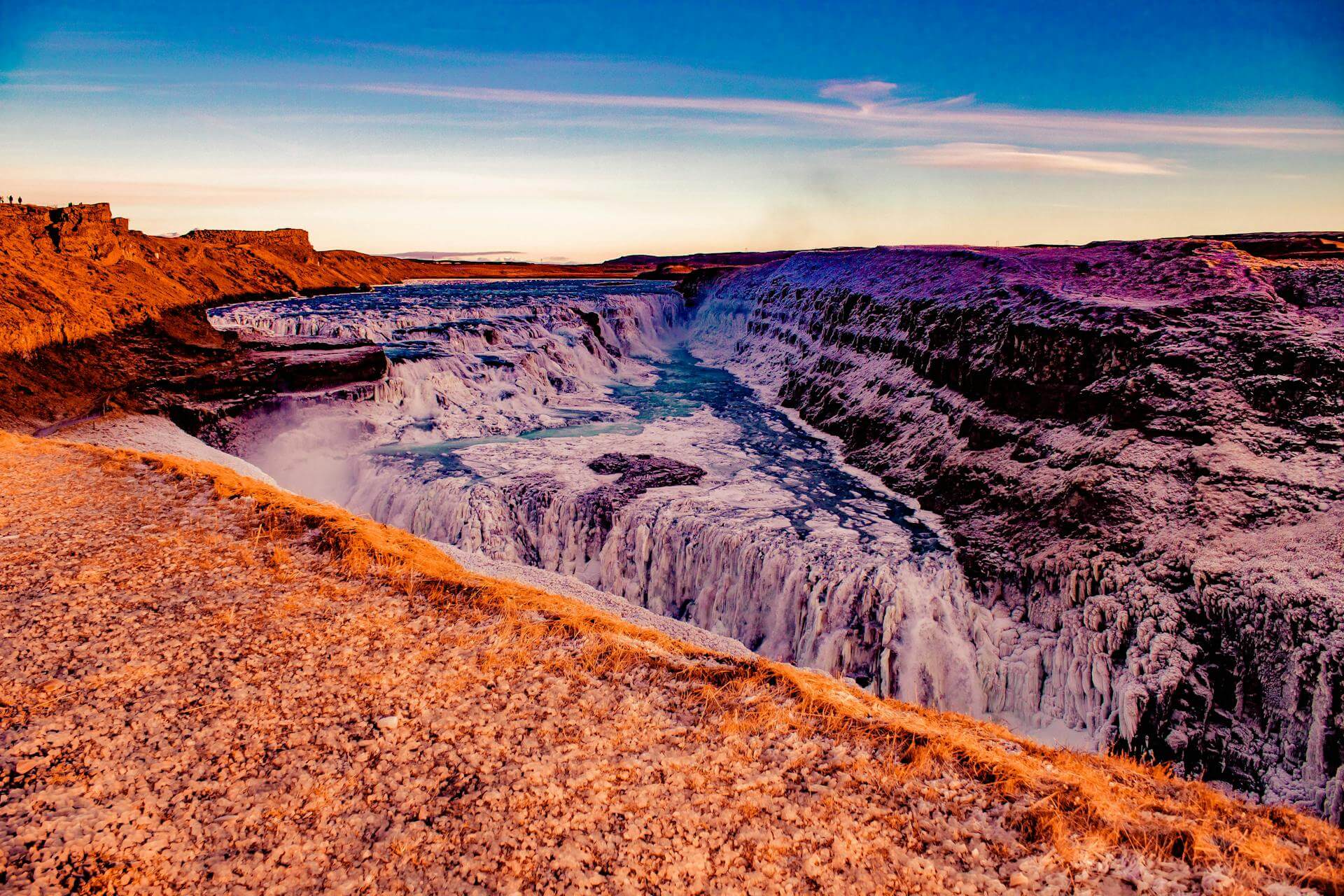 Gullfoss är ett av Islands mest kända vattenfall.