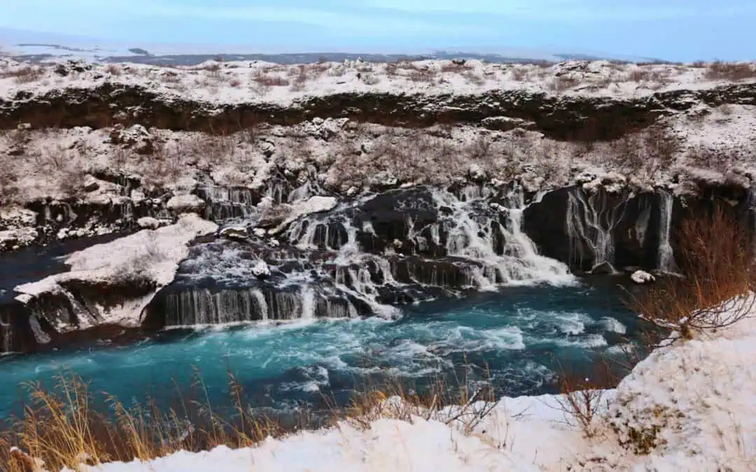 Borgarfjördur, en fjord i västra Island