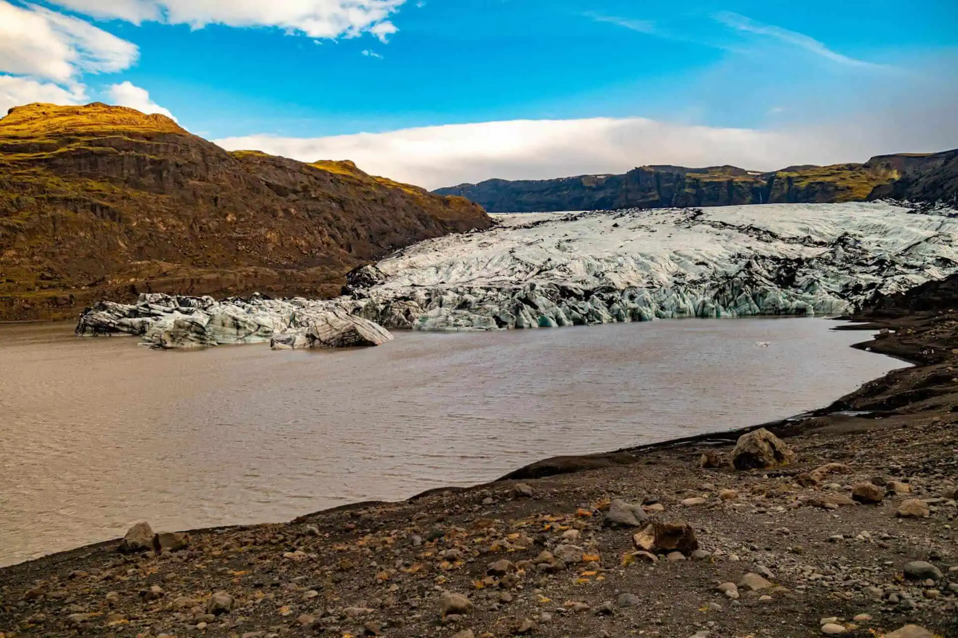 Utforska Solheimajökull och dess vackra natur